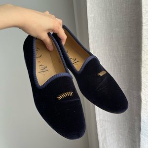 Madina Visconti x Del Toro Italian Handmade Navy Pasta Loafers